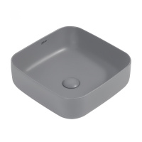 Раковина накладная ABBER Rechteck AC2211MG серая матовая - Gidratop.ru изображение