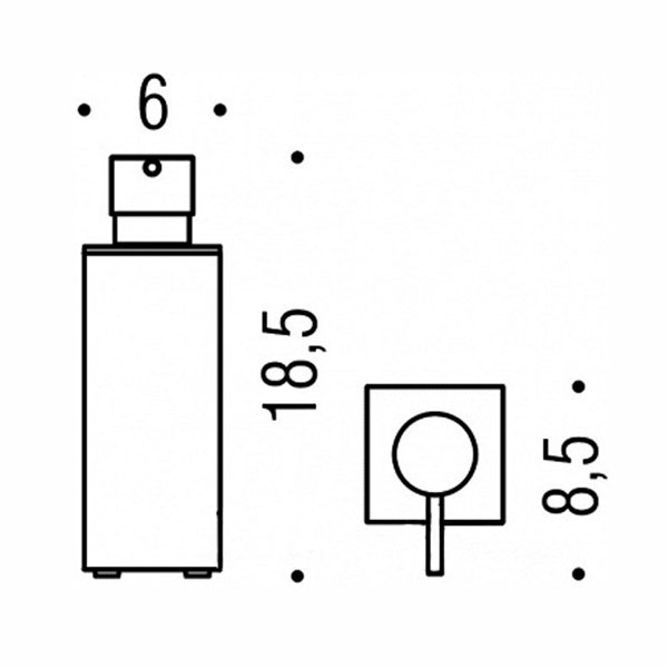 Colombo Look Дозатор для жидкого мыла, настольный, цвет: хром - Gidratop.ru изображение