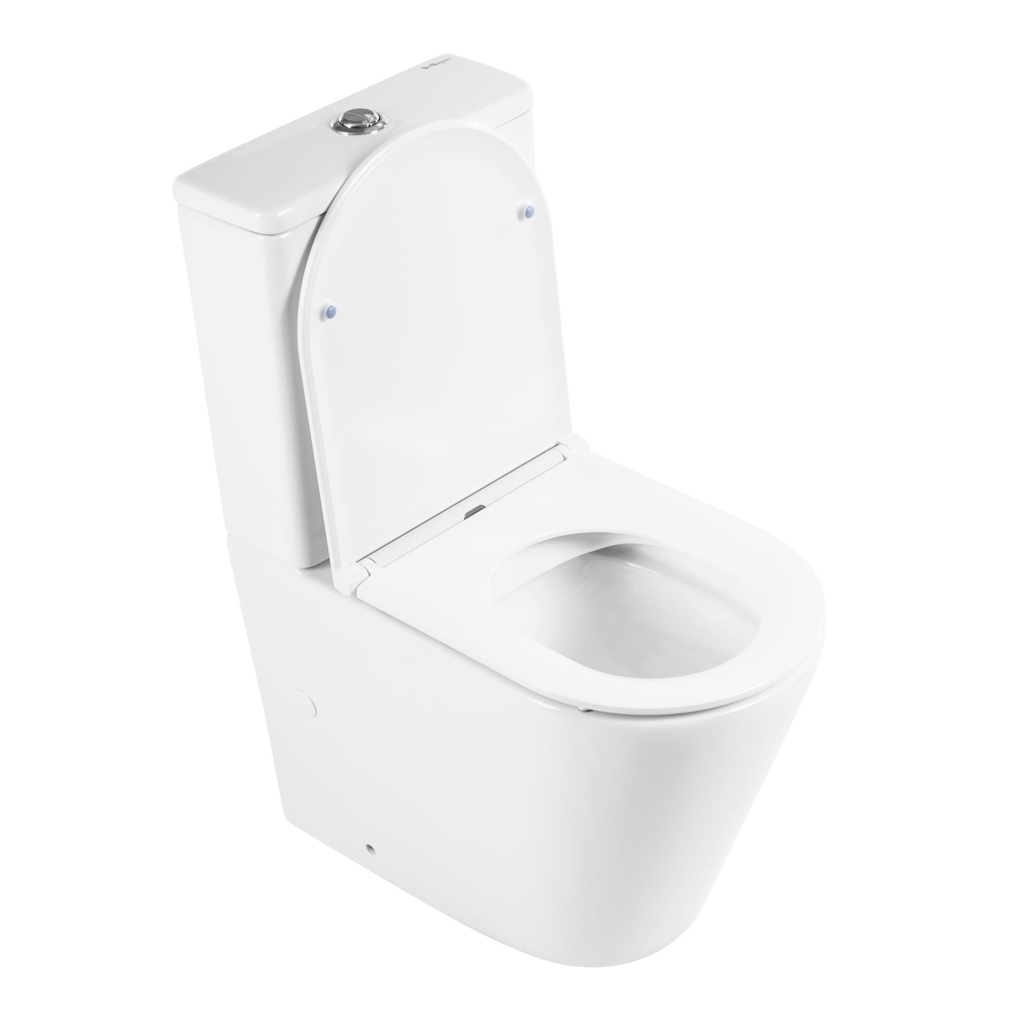 Унитаз-компакт безободковый BelBagno FLAY-R BB2149CPR/BB870SC - Gidratop.ru изображение