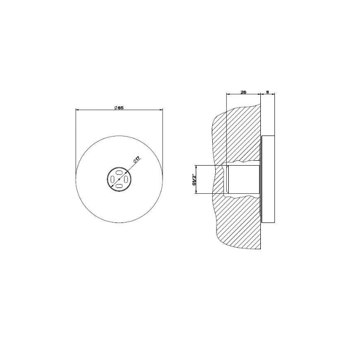 Gessi Body Jets боковая форсунка с распылителем, цвет: хром - Gidratop.ru изображение