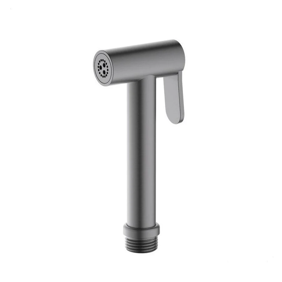 Лейка гигиеническая Aquatek AQ2057BGM, ABS-пластик, черный хром шлифованный - Gidratop.ru изображение