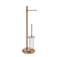 Colombo Hermitag Стойка с ёршиком, держатель для т/б., напольная, h:73,1см., цвет: античная бронза - Gidratop.ru изображение