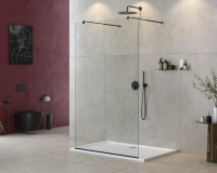 душевая перегородка CEZARES LIBERTA-L-2-110-C-NERO