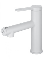 Смеситель для раковины с функцией полоскания WONZON & WOGHAND, Белый матовый (WW-H1017-MW) - Gidratop.ru изображение