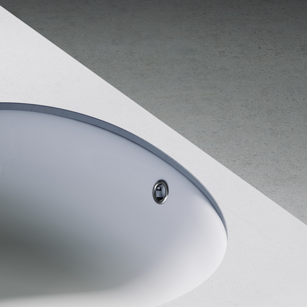 Раковина встраиваемая под столешницу CERAMICANOVA Element 520x380x150 мм, с крепежом и шаблоном для установки, арт. CN6076 - Gidratop.ru изображение