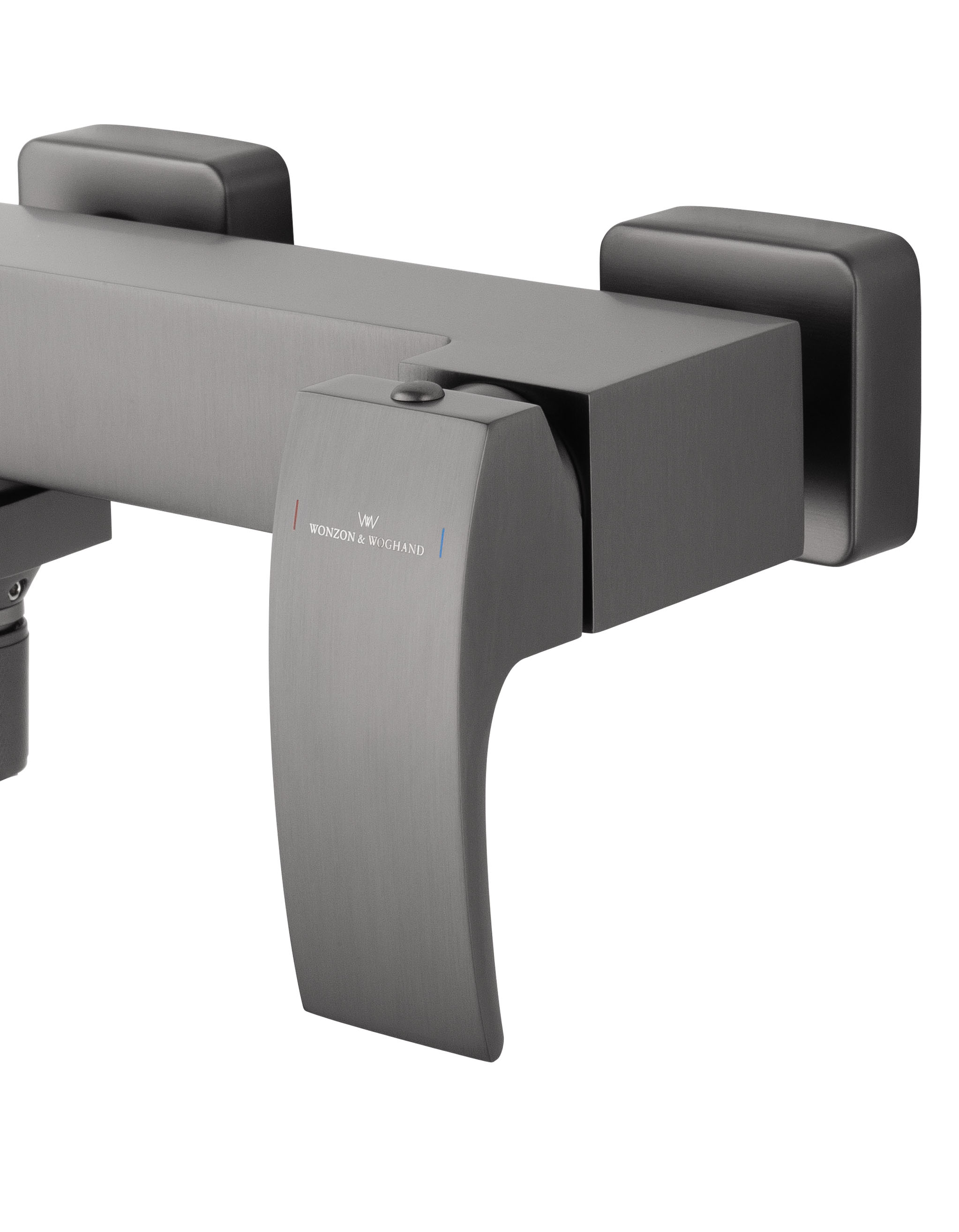 Смеситель для ванны с душем WONZON & WOGHAND FIT, Темный графит (WW-88639009-BGM) - Gidratop.ru изображение