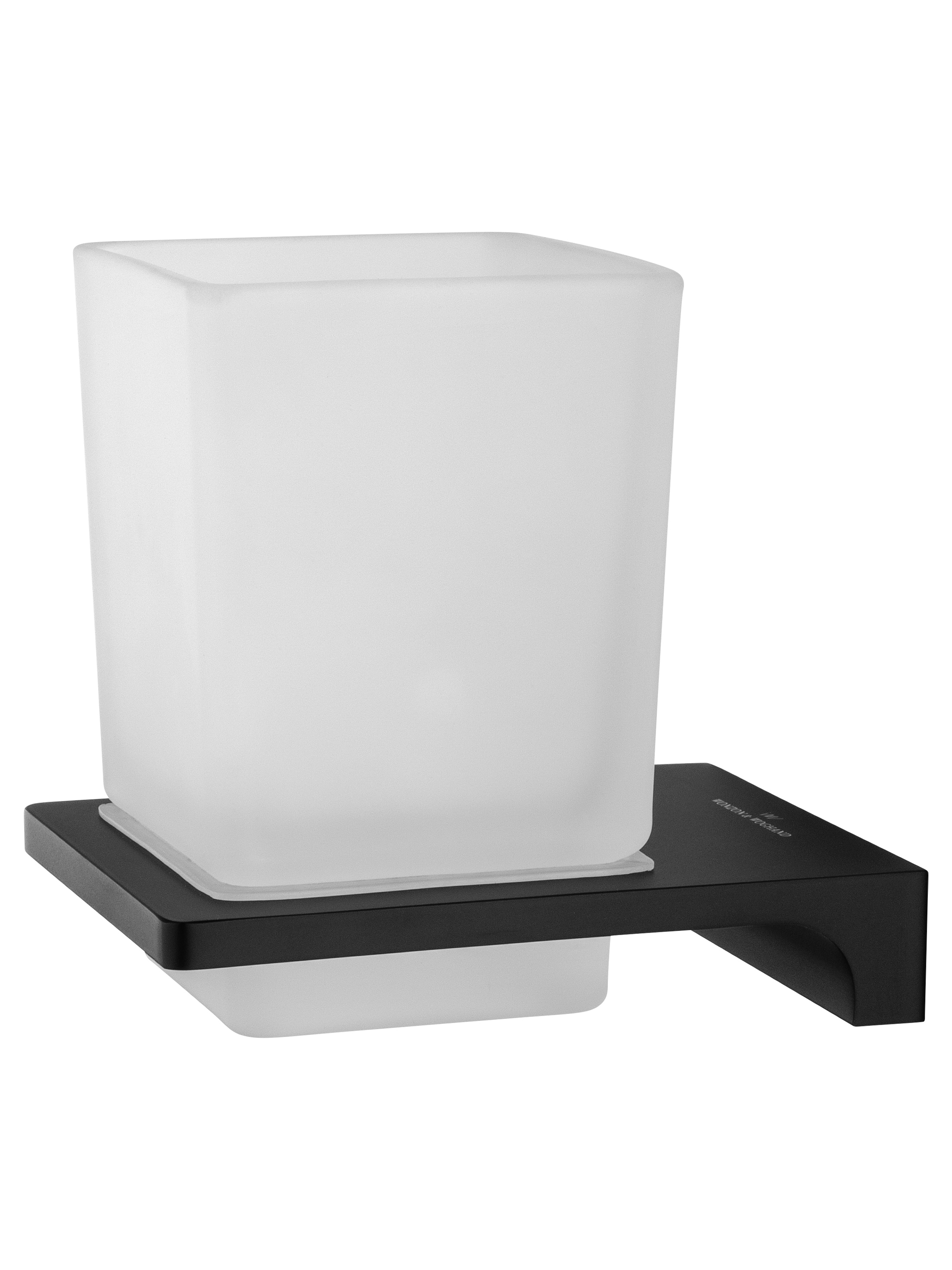 Стакан для зубных щеток с держателем WONZON & WOGHAND ECLIPSE, Черный (WW-9121-BL) - Gidratop.ru изображение