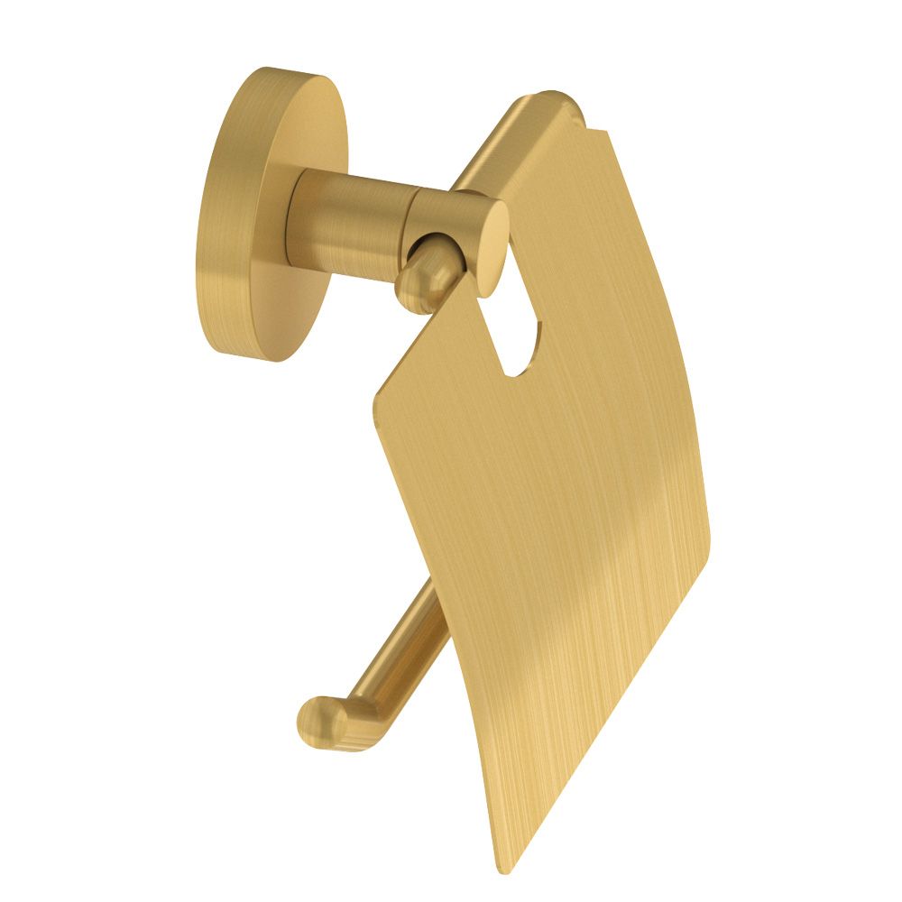 RELAX-PH-BORO Держатель для туалетной бумаги, исполнение брашированное золото - Gidratop.ru изображение