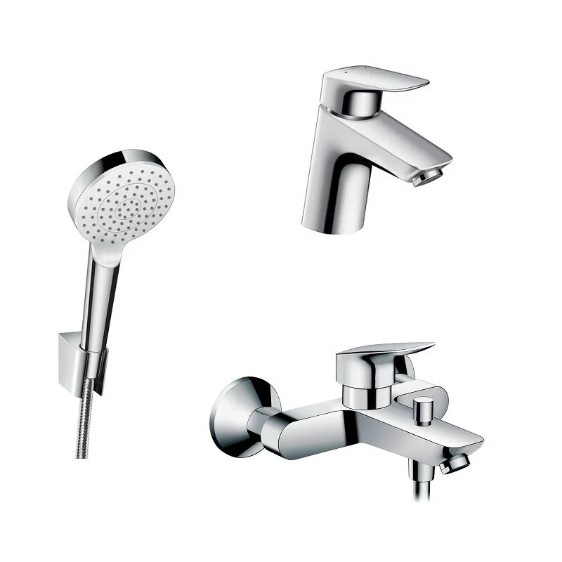 Душевой комплект Hansgrohe, хром, 71400000/71070000/26690400 - Gidratop.ru изображение