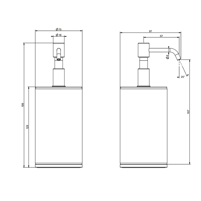 GESSI Tondo дозатор для жидкого мыла настольный белый, цвет: хром - Gidratop.ru изображение
