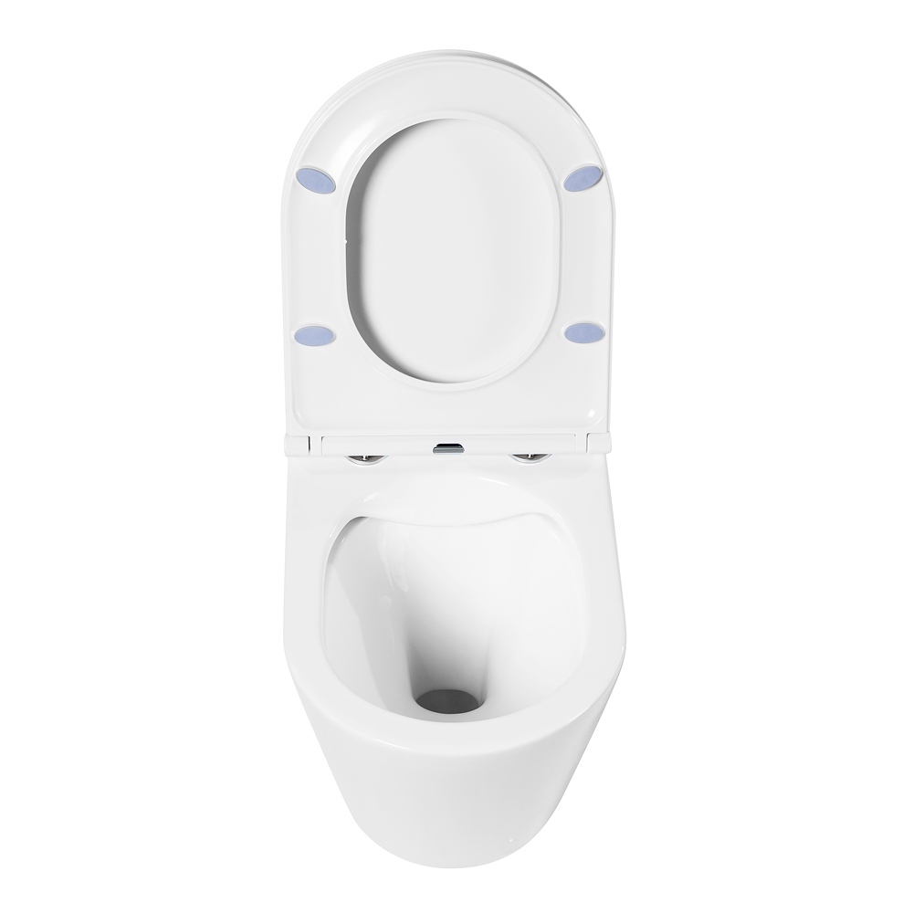 Унитаз подвесной безободковый BelBagno FLAY-R BB053CHR/BB870SC - Gidratop.ru изображение