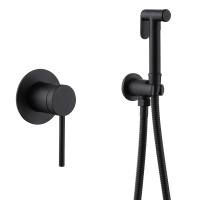 Смеситель ABBER Emotion AF8825B с гигиеническим душем, черный матовый - Gidratop.ru изображение