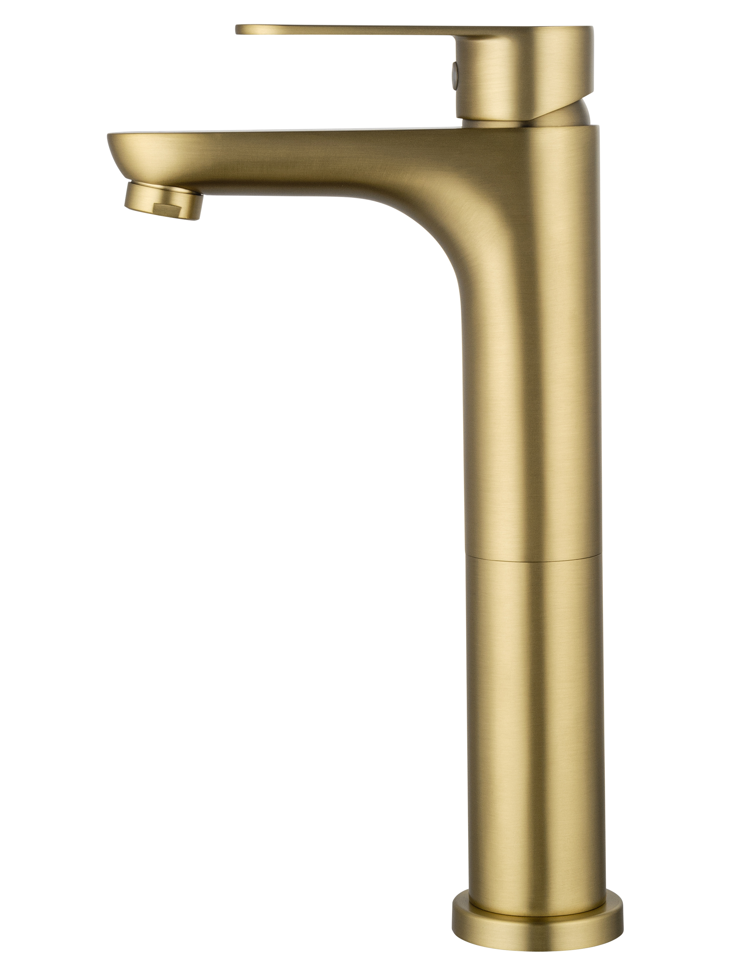 Смеситель для раковины высокий WONZON & WOGHAND ALFA, Брашированное золото (WW-A40232-BG) - Gidratop.ru изображение