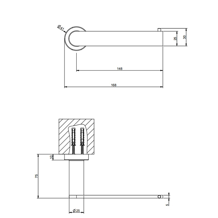 Gessi Emporio accessories настенный держатель для туалетной бумаги. Вертикальная/горизонтальная установка, цвет: Finox Brushed Nickel - Gidratop.ru изображение