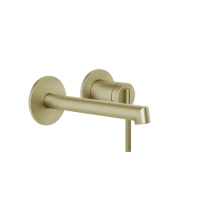 Gessi Ingranaggio встраиваемый  смеситель с изливом. (внешние части), цвет: Brushed Brass PVD - Gidratop.ru изображение