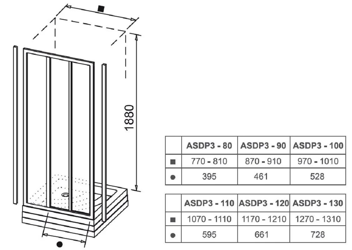 Душевая дверь Ravak Supernova ASDP3-120, профиль белый, витраж транспарент, 00VG0102Z1 - Gidratop.ru изображение