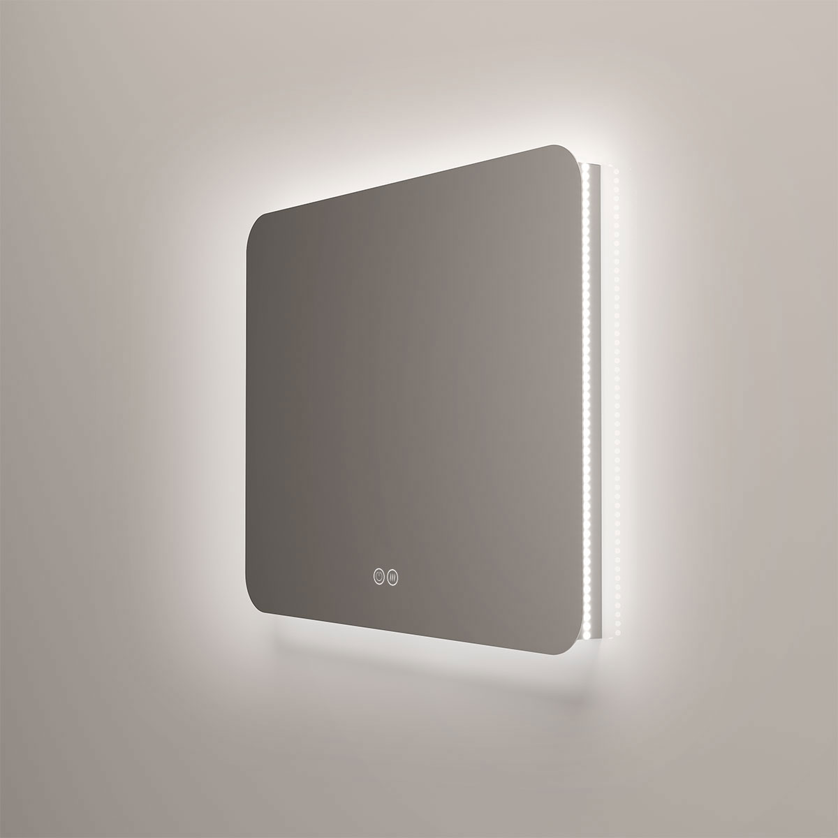 Зеркало LED VLM-3BE9007-2 900х700 c сенсорным выключателем и диммером, антизапотевание - Gidratop.ru изображение