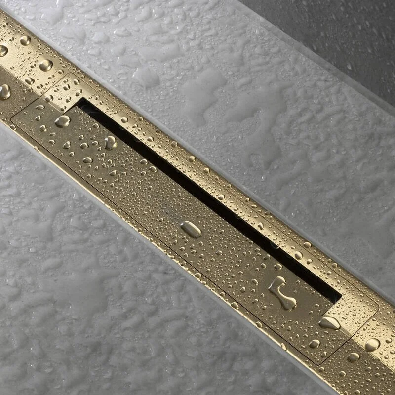 Решетка для дренажного канала Hansgrohe RainDrain Flex, 120 см, шлифованная бронза, 56047140 - Gidratop.ru изображение