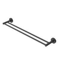 RELAX-THD-65-NOP Полотенцедержатель двойной 65,5 см, исполнение черный матовый - Gidratop.ru изображение