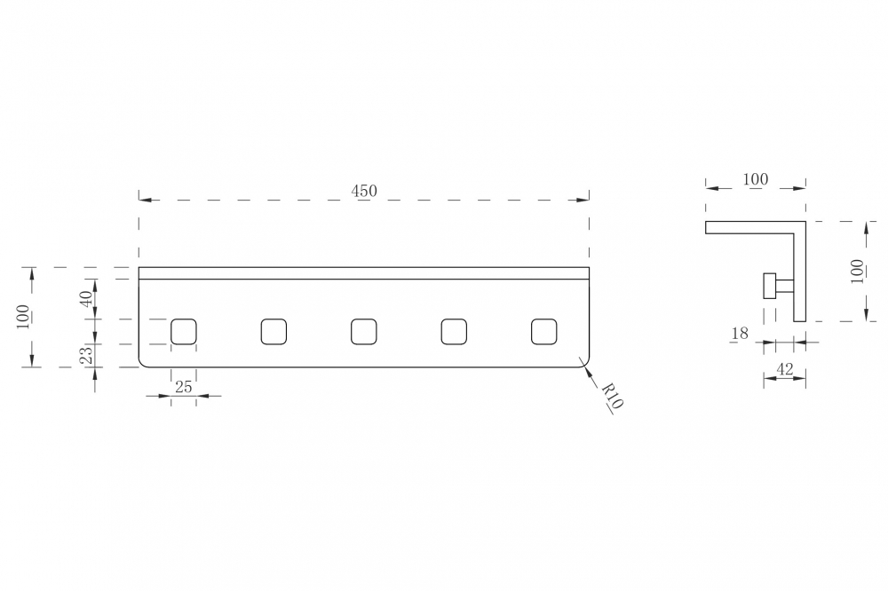 Вешалка с полкой ABBER Stein AS1651MB черная матовая - Gidratop.ru изображение