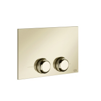 GESSI VENTI20 клавиша смыва для унитаза двойная, для инсталляций TECE, цвет Brass PVD - Gidratop.ru изображение