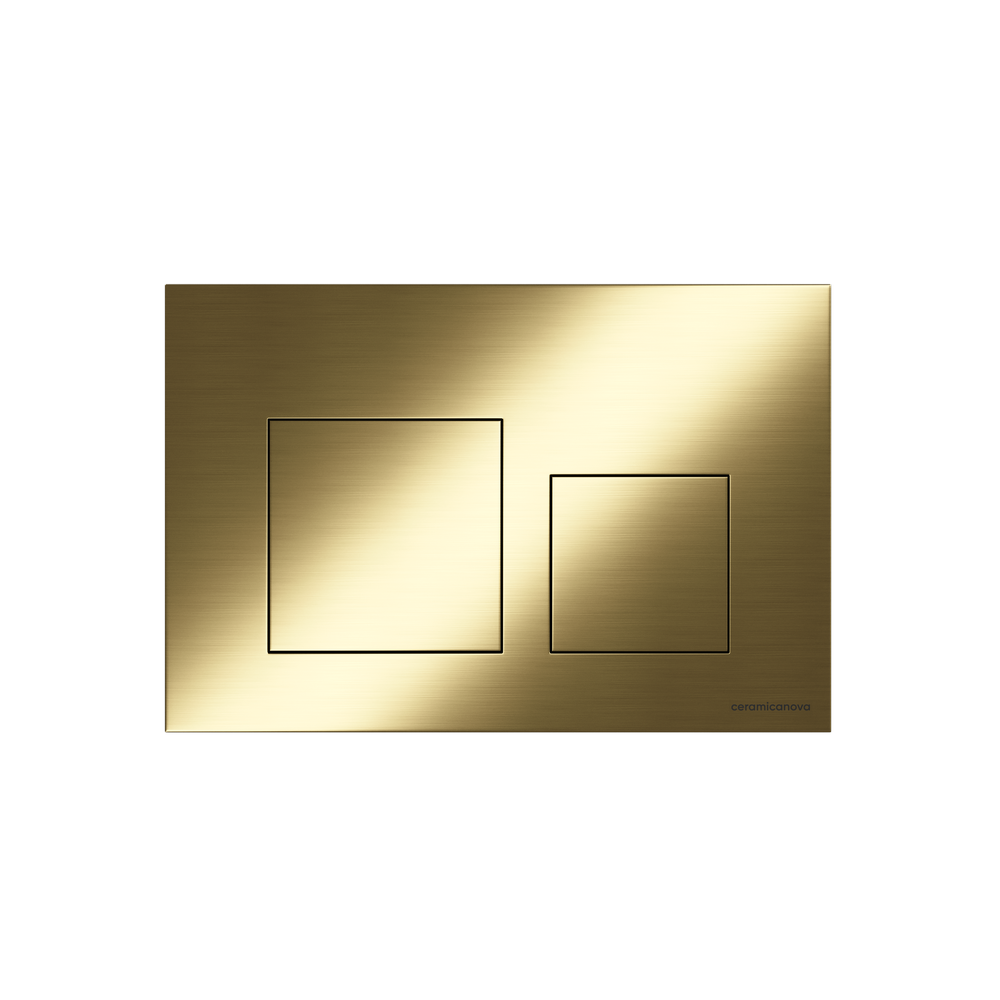 Кнопка смыва Balance, клавиши Square, цвет брашированное золото, арт. CN12-002BG - Gidratop.ru изображение
