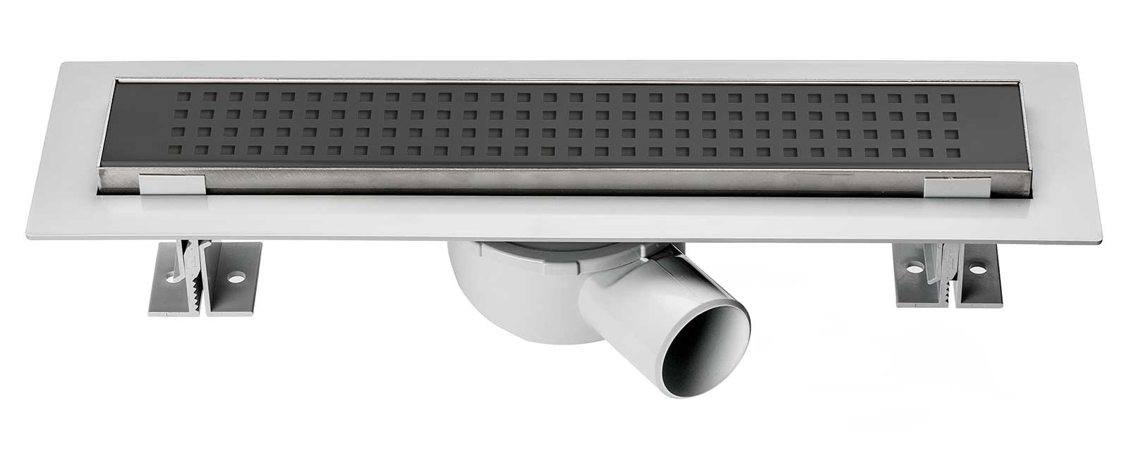 Душевой лоток SAY OPTIMA 601.80.B.M.S.PITI, 80 см, матовый черный - Gidratop.ru изображение