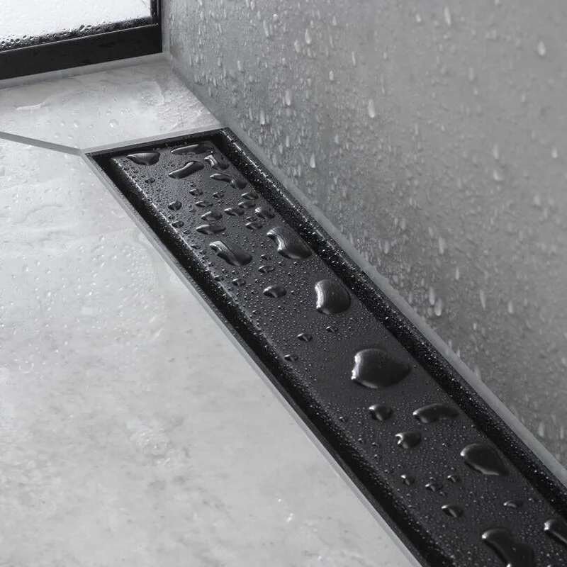 Решетка для дренажного канала Hansgrohe RainDrain Match, 60 см, черный матовый, 56036670 - Gidratop.ru изображение