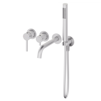 Смеситель для ванны встраиваемый WONZON & WOGHAND STICK, Брашированный никель (WW-889017-BN) - Gidratop.ru изображение