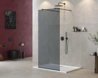 душевая перегородка CEZARES LIBERTA-L-2-90-120-GR-NERO - Gidratop.ru изображение