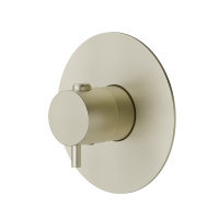 Newform X-STEEL 316 Наружная часть для термостатического смесителя, без запорного вентиля (для 27890) цвет: PVD Brushed pale gold - Gidratop.ru изображение