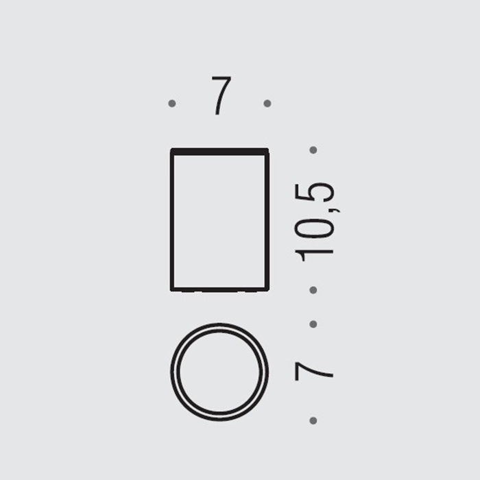 Colombo Mini Стакан настольный, цвет: PVD нержавеющая сталь - Gidratop.ru изображение