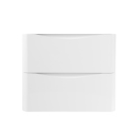 ACQUA База под раковину подвесная с двумя выкатными ящиками, Bianco Lucido, 700x450x500, ACQUA-700-2C-SO-BL - Gidratop.ru изображение