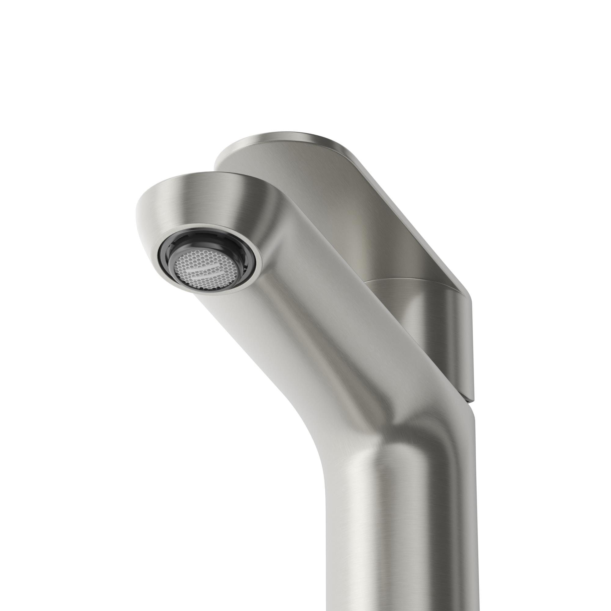 STYLUS-LS-IN Смеситель для раковины однорычажный с донным клапаном, сатин - Gidratop.ru изображение