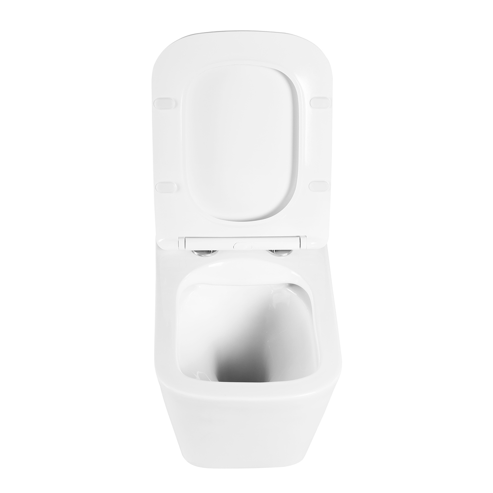 Комплект 3 в 1 Унитаз подвесной с сиденьем BelBagno DUE BB3103CHR/SC + Система инсталляции для унитазов BelBagno BB002-80  с кнопкой смыва BB005-PR-CHROME - Gidratop.ru изображение