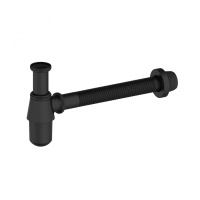 Сифон для раковины WONZON & WOGHAND, Черный матовый (WW-88SS102-MB) - Gidratop.ru изображение