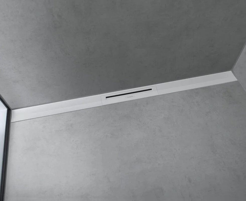 Решетка для дренажного канала Hansgrohe RainDrain Flex, 120 см, белый матовый, 56054700 - Gidratop.ru изображение