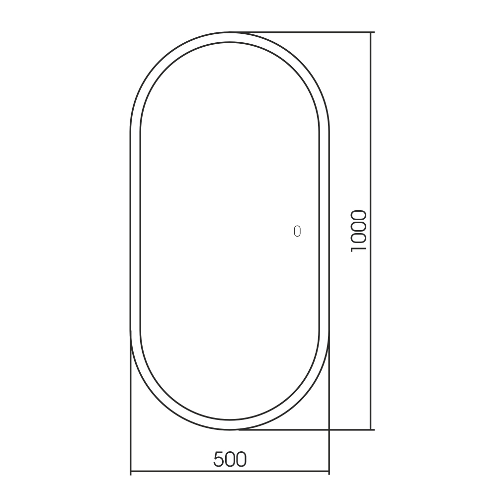Зеркало ABBER Kontur AG6303S-1.0 с подсветкой, сенсорный выключатель, диммер - Gidratop.ru изображение