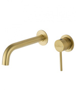 Смеситель для раковины встраиваемый WONZON & WOGHAND STICK, Брашированное золото (WW-88869017-BG) - Gidratop.ru изображение