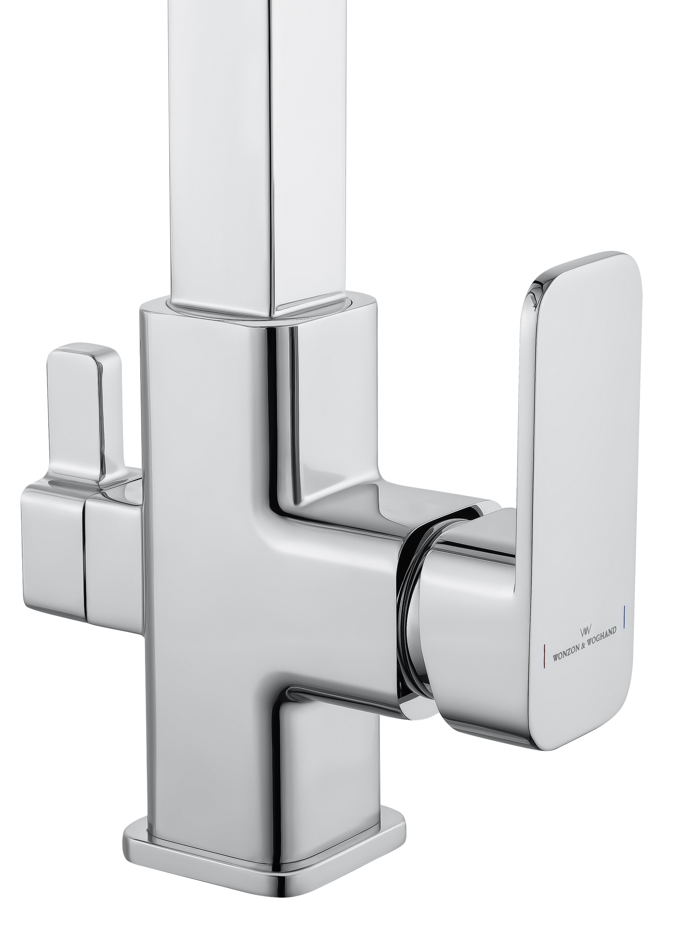 Смеситель для кухни с гибким изливом и подключением фильтра WONZON & WOGHAND, Хром (WW-88458012-CR) - Gidratop.ru изображение