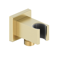 Шланговое подключение с держателем WONZON & WOGHAND, Брашированное золото (WW-HZ2312-BG) - Gidratop.ru изображение