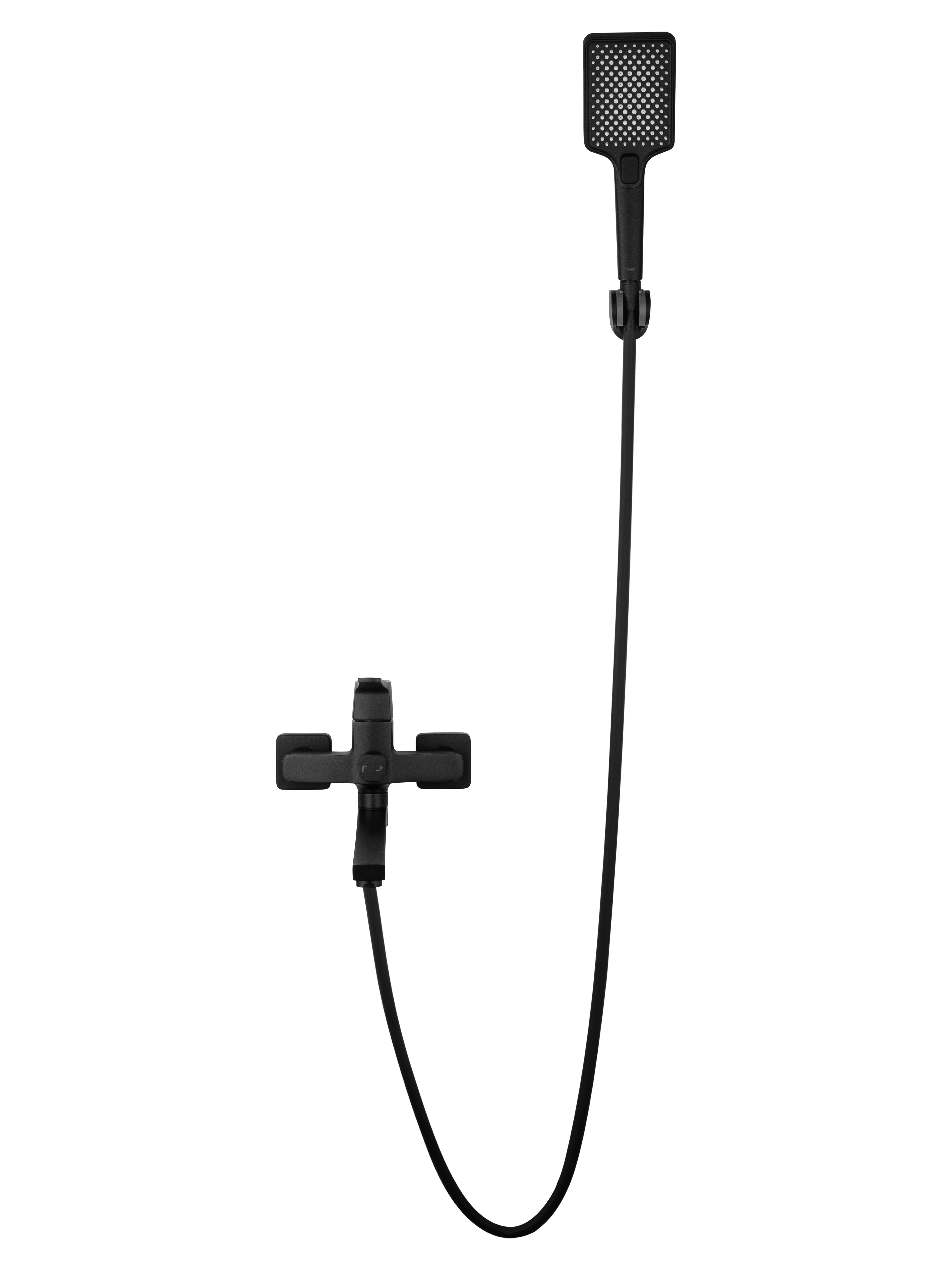 Смеситель для ванны WONZON & WOGHAND FLEX, Черный матовый (WW-639906-MB) - Gidratop.ru изображение