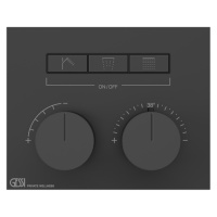 Gessi Hi-Fi термостат для душа, с включением до 3 источников одновременно (внешняя часть), цвет: Black XL - Gidratop.ru изображение