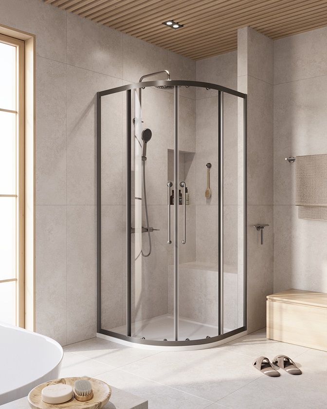 Душевой уголок CEZARES RELAX-304-R-2-100-C-GM - Gidratop.ru изображение