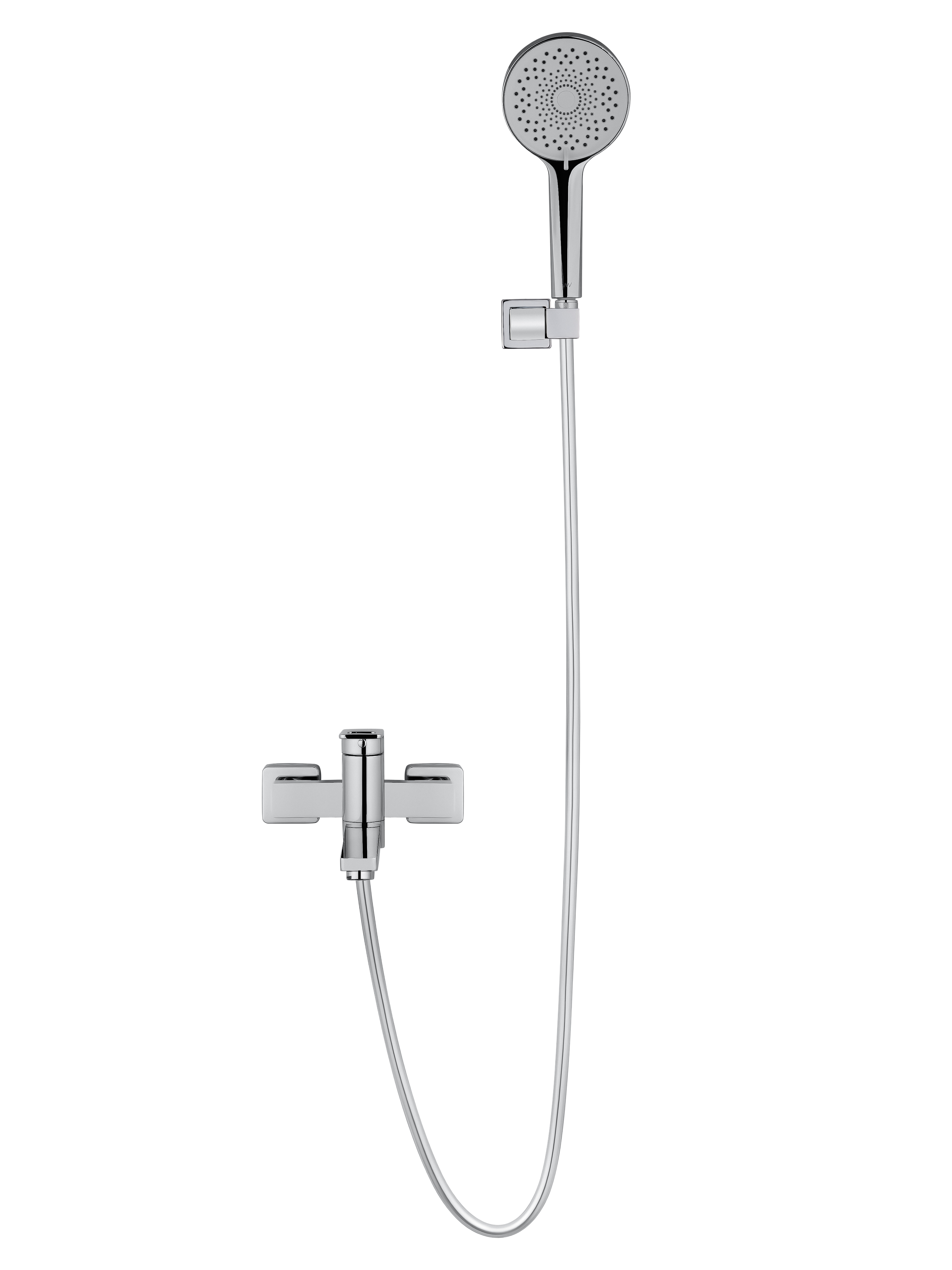 Смеситель для ванны с душем WONZON & WOGHAND FRAME, Хром (WW-88639010-CR) - Gidratop.ru изображение