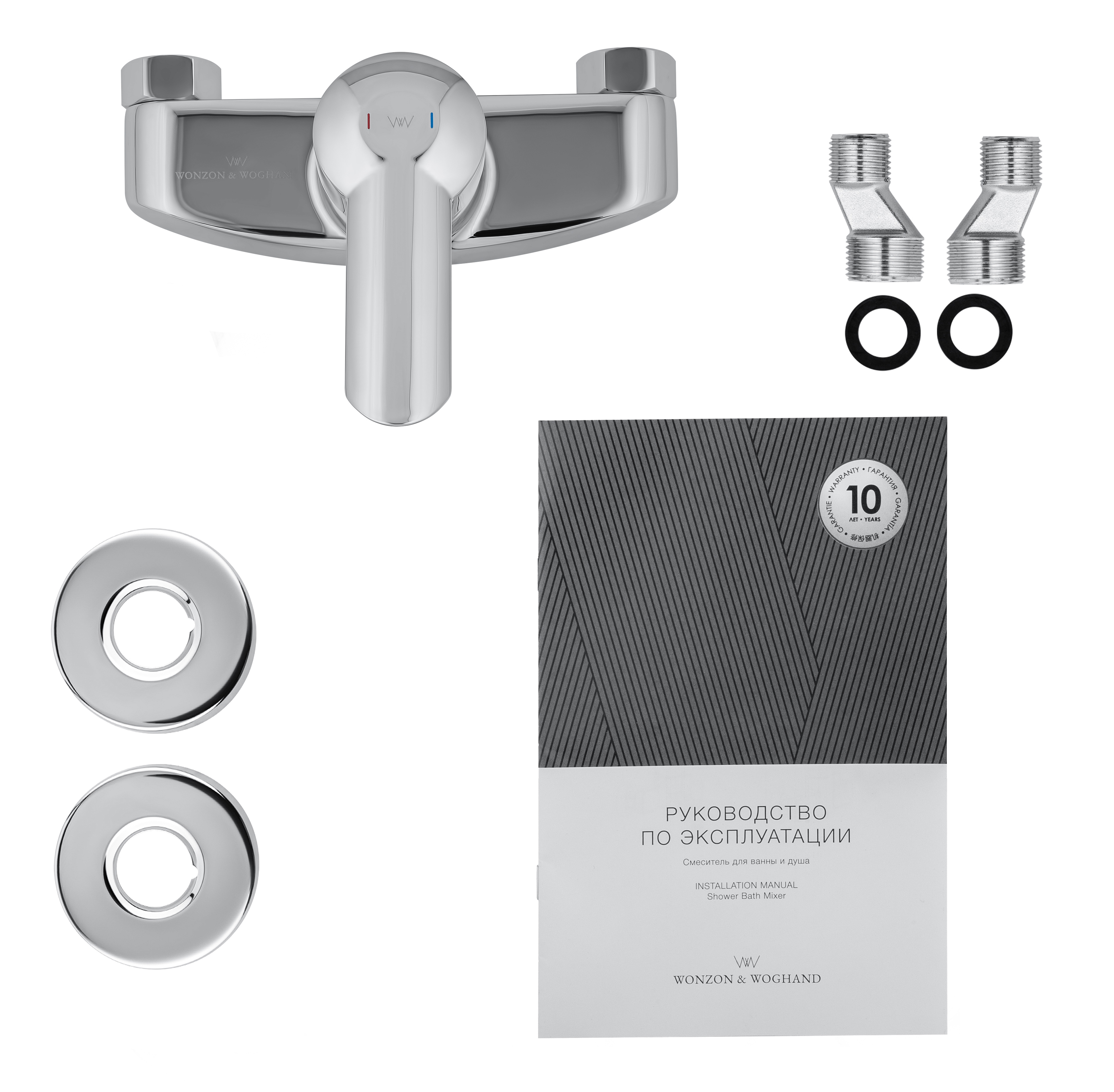 Смеситель для душа WONZON & WOGHAND BAROQUE, Хром (WW-194101-CR) - Gidratop.ru изображение