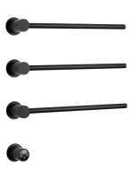 Полотенцесушитель электрический встраиваемый WONZON & WOGHAND HAMBURG, Черный матовый (WW-AL313-MB) - Gidratop.ru изображение