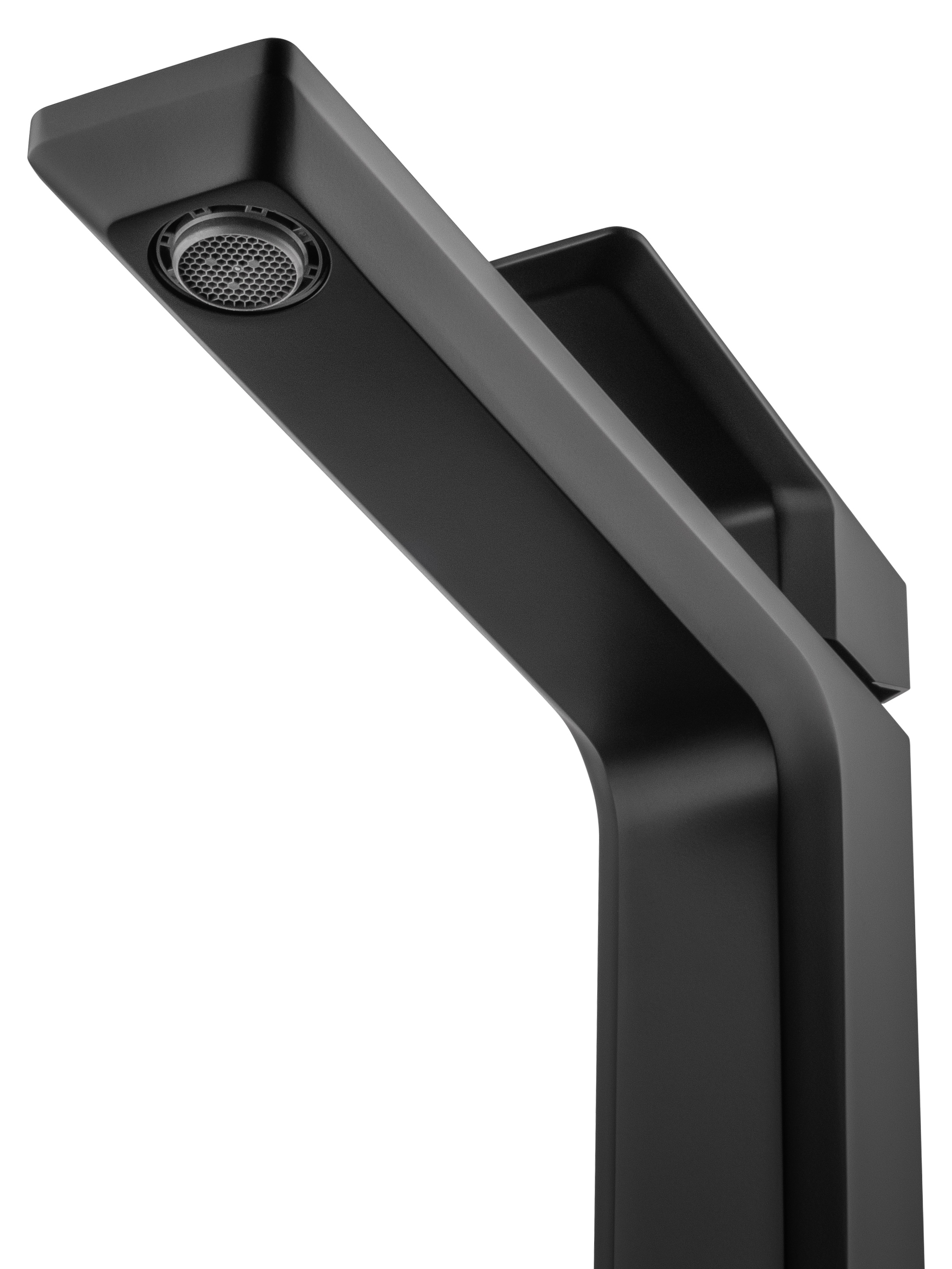 Смеситель для раковины высокий WONZON & WOGHAND DIAMOND, Черный матовый (WW-88239011-MB) - Gidratop.ru изображение