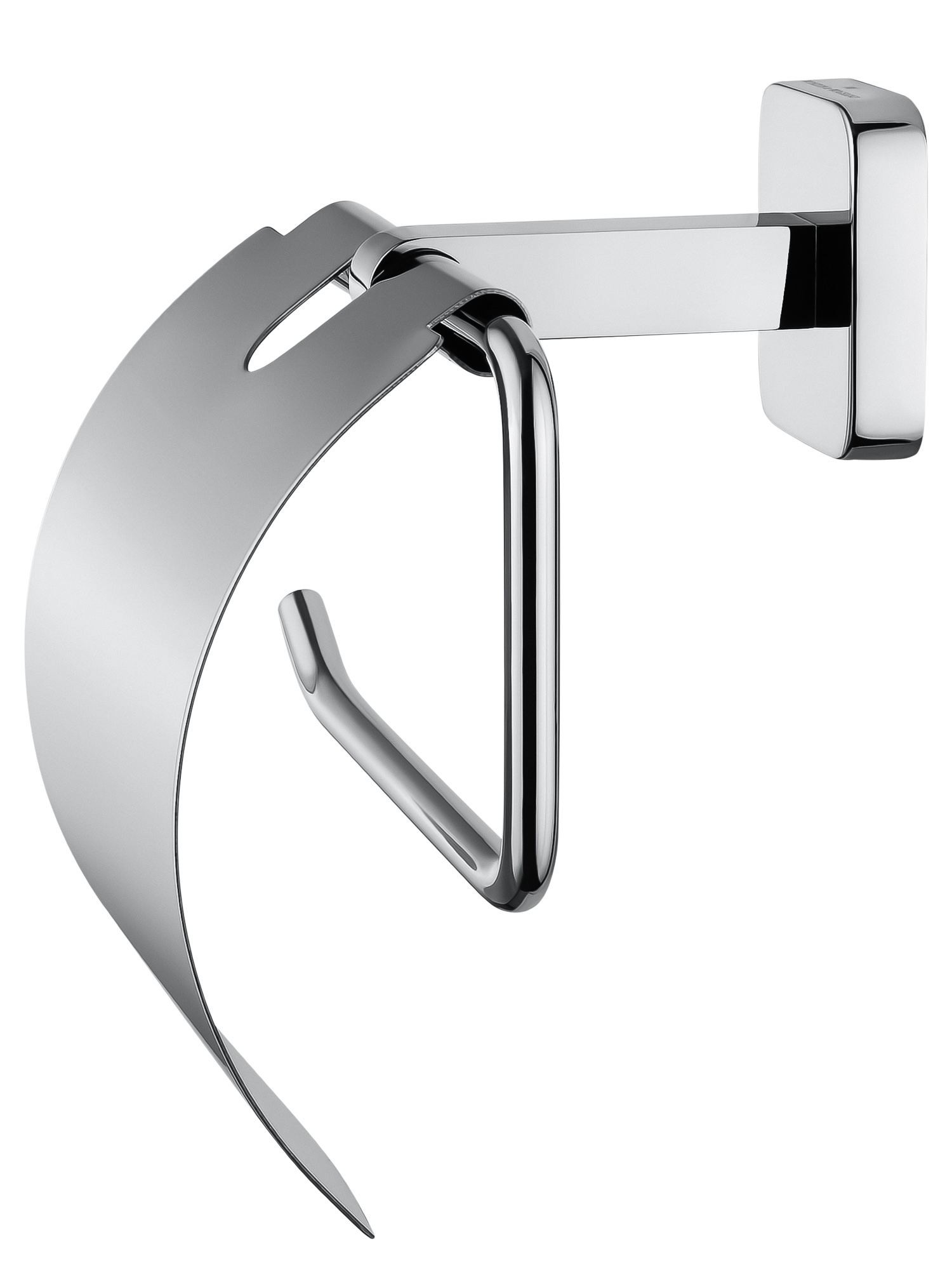 Держатель для туалетной бумаги с крышкой WONZON & WOGHAND STILL, Хром (WW-6626) - Gidratop.ru изображение