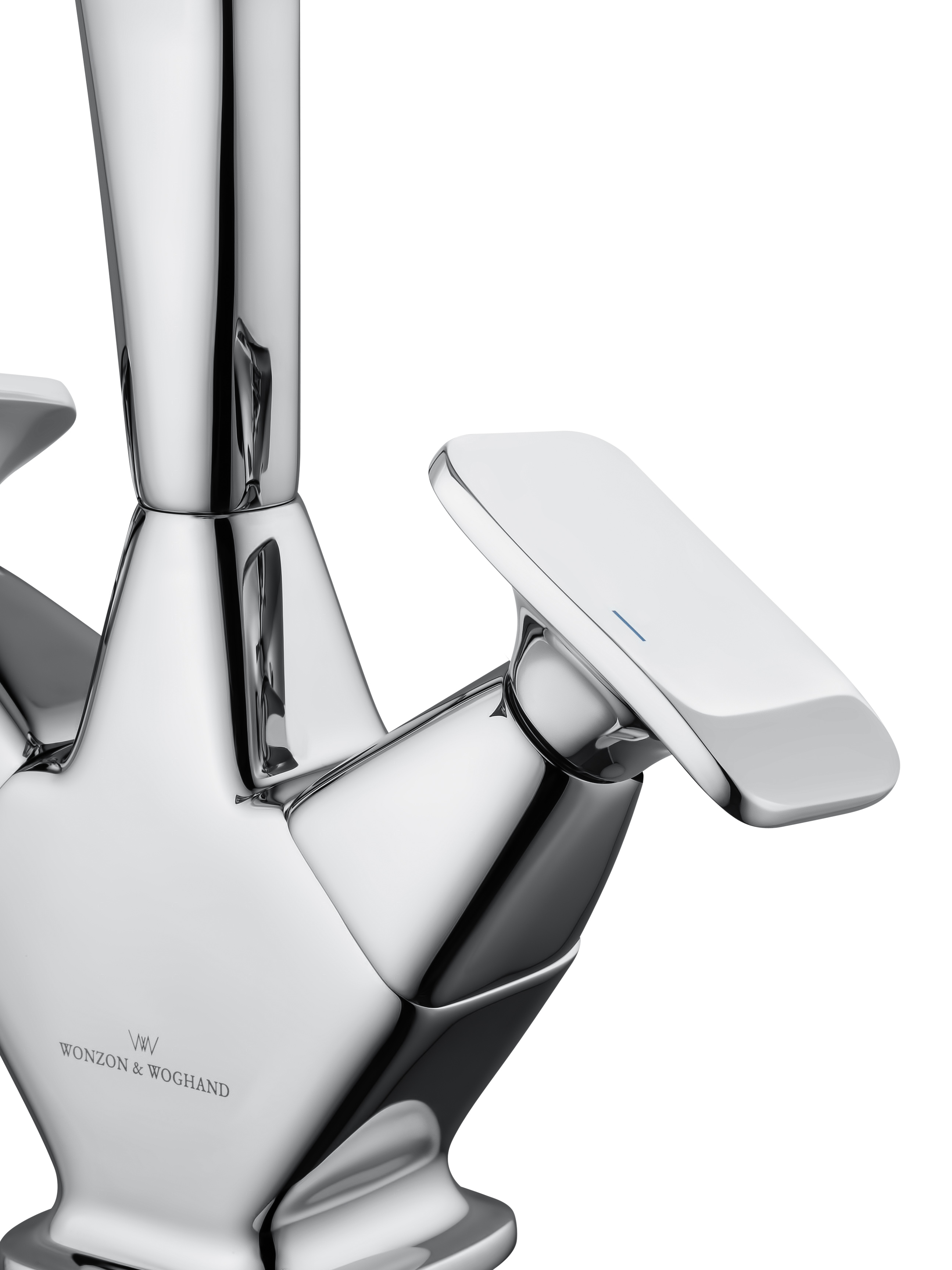 Смеситель для раковины высокий WONZON & WOGHAND SHAKESPEARE, Хром (WW-651103-CR) - Gidratop.ru изображение